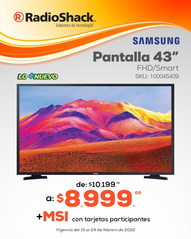 Pantalla 43 T5300 Full HD Smart TV